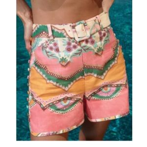 NWT Zara Linen Belted Shorts - compliments galore!